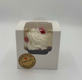 Raspberry Cupcake Candles Vanilla or Chocolate
