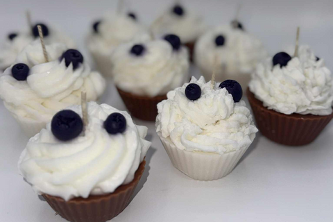 Blueberry Cupcake Candles Vanilla or Chocolate