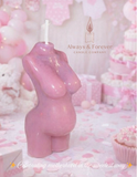 Female Pregnant Torso Candle