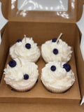 Blueberry Cupcake Candles Vanilla or Chocolate