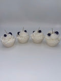 Blueberry Cupcake Candles Vanilla or Chocolate