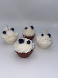 Blueberry Cupcake Candles Vanilla or Chocolate