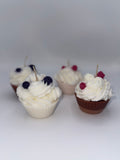 Raspberry Cupcake Candles Vanilla or Chocolate