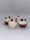 Blueberry Cupcake Candles Vanilla or Chocolate