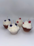 Blueberry Cupcake Candles Vanilla or Chocolate