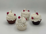 Raspberry Cupcake Candles Vanilla or Chocolate