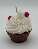 Raspberry Cupcake Candles Vanilla or Chocolate