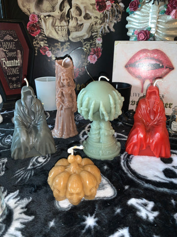 Halloween Themed Pillar Candles